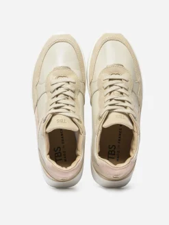 Basket Femme Cuir Fabrication Française Rose EUGENIE