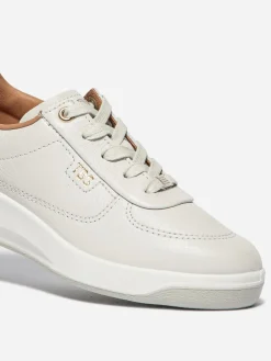 Baskets Cuir Femme Fabriquées en France Blanc BRANILY