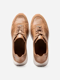 Baskets Femme Confort Cuir Marron BLONDIE