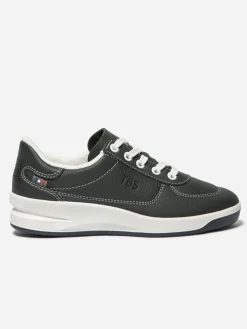 Baskets Femme Confort Dessus Cuir Marine