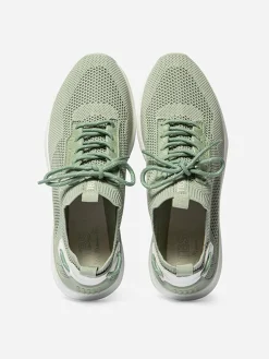 Baskets Femme Confort Textile Recyclé Vert Clair