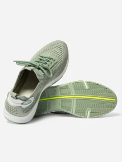 Baskets Femme Confort Textile Recyclé Vert Clair