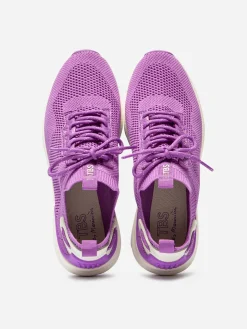 Baskets Femme Confort Textile Recyclé Violet JELLINA