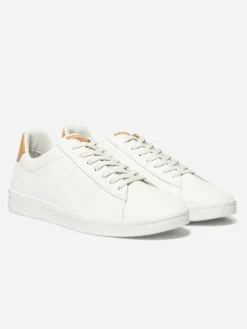 Baskets Femme Fabrication Française Cuir Blanc FELICIE