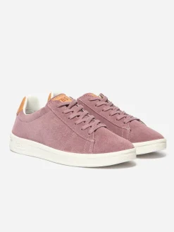 Baskets Femme Fabrication Française Cuir Rose FELICIE