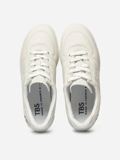 Baskets Femme Fabriquées en France Cuir Blanc