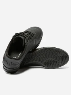 Baskets Femme Fabriquées en France Cuir Noir