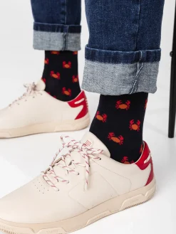 Baskets Homme Confort Cuir Crème et Rouge GEDEONE