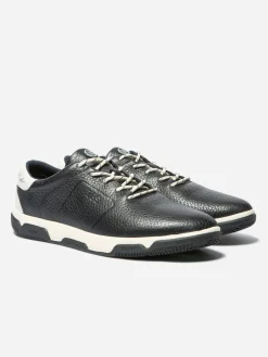 Baskets Homme Confort Cuir Marine