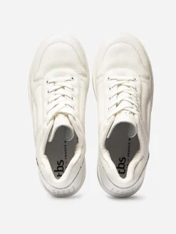 Baskets Homme Confort Dessus Cuir Blanc