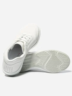 Baskets Homme Confort Dessus Cuir Blanc