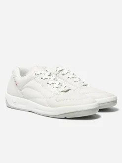 Baskets Homme Confort Dessus Cuir Blanc