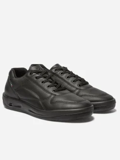 Baskets Homme Confort Dessus Cuir Noir