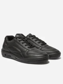 Baskets Homme Confort Dessus Cuir Noir