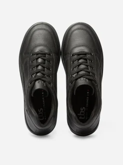 Baskets Homme Confort Dessus Cuir Noir