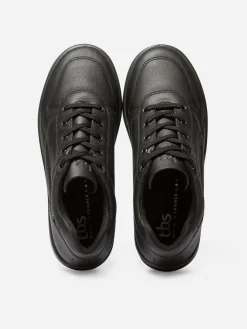 Baskets Homme Confort Dessus Cuir Noir