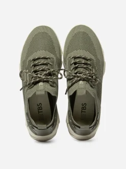 Baskets Homme Confort Textile Recyclé Kaki