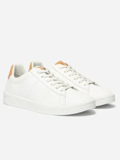 Baskets Homme Fabriquées En France Cuir Blanc FLAUBER