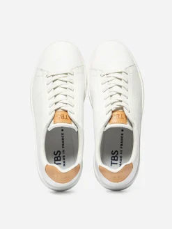 Baskets Homme Fabriquées En France Cuir Blanc FLAUBER