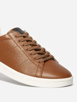 Baskets Homme Fabriquées En France Cuir Marron FLAUBER