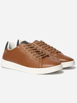 Baskets Homme Fabriquées En France Cuir Marron FLAUBER