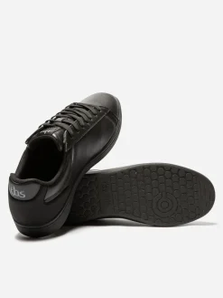 Baskets Homme Zippées Dessus Cuir Noir LAURICK