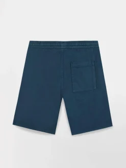 Bermuda homme bleu marine Coton lin FILEPBER