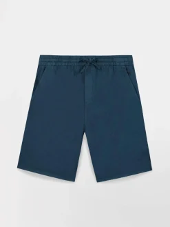 Bermuda homme bleu marine Coton lin FILEPBER