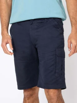 Bermuda Homme Ceinture Semi-Elastiquée Marine