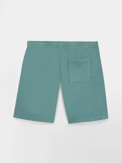 Bermuda homme vert Coton lin FILEPBER
