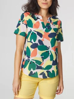 Blouse Femme Imprimés Exclusif TBS Vert AGLEAMIS