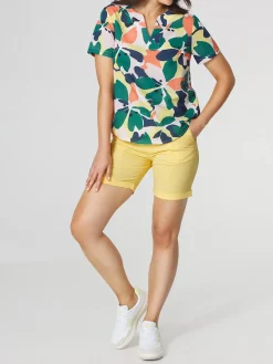 Blouse Femme Imprimés Exclusif TBS Vert AGLEAMIS