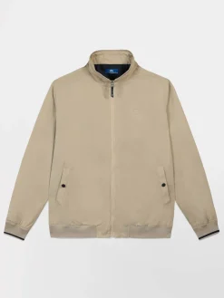 Blouson Homme Doublé Col montant Beige BASYMBLO