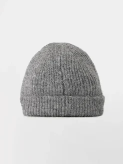 Bonnet Femme Tricot Matière Recyclée Gris JULIABO