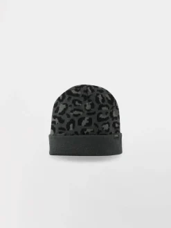 Bonnet Leopard noir SASHABON