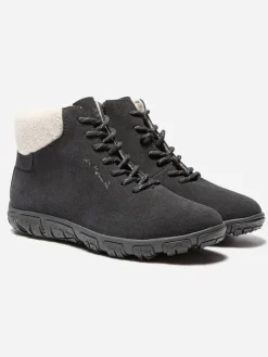 Boots Femme Doublée Feutrine Cuir Marine