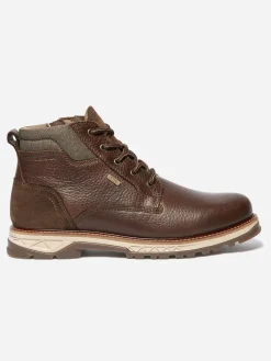 Boots Homme Membrane Imperméable Cuir Marron MONTDOR