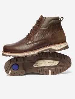 Boots Homme Membrane Imperméable Cuir Marron MONTDOR