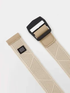 Ceinture Homme Boucle Coulissante Beige