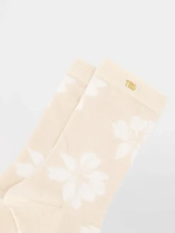 Chaussettes Femme Mi-mollets Textile Recyclé Motifs Roses BILLYSOC