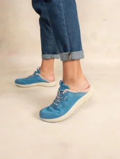 Chaussure femme avec évacuation de l'eau bleuet et blush SAWALI