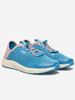 Chaussure femme avec évacuation de l'eau bleuet et blush SAWALI