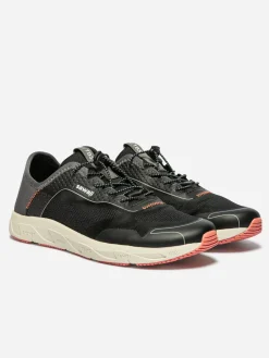 Chaussure homme avec évacuation de l'eau noir et gris SAWALI