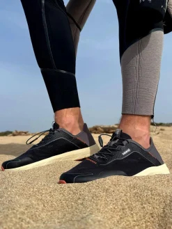 Chaussure homme avec évacuation de l'eau noir et gris SAWALI