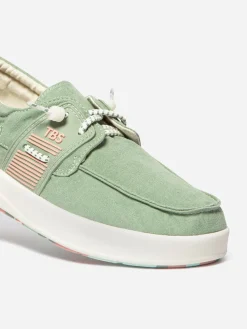 Chaussures bateau femme argile GEOFLOT