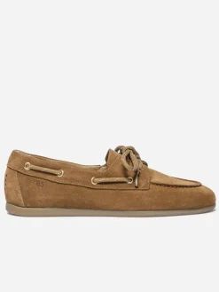 Chaussures bateau femme tan MORICIA