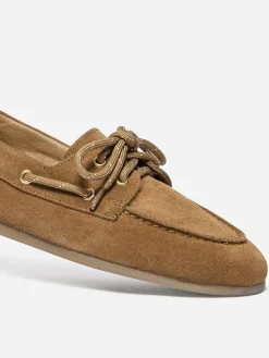 Chaussures bateau femme tan MORICIA
