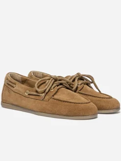 Chaussures bateau femme tan MORICIA