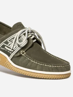 Chaussures bateau homme cactus et miel GLOBEK