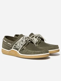 Chaussures bateau homme cactus et miel GLOBEK